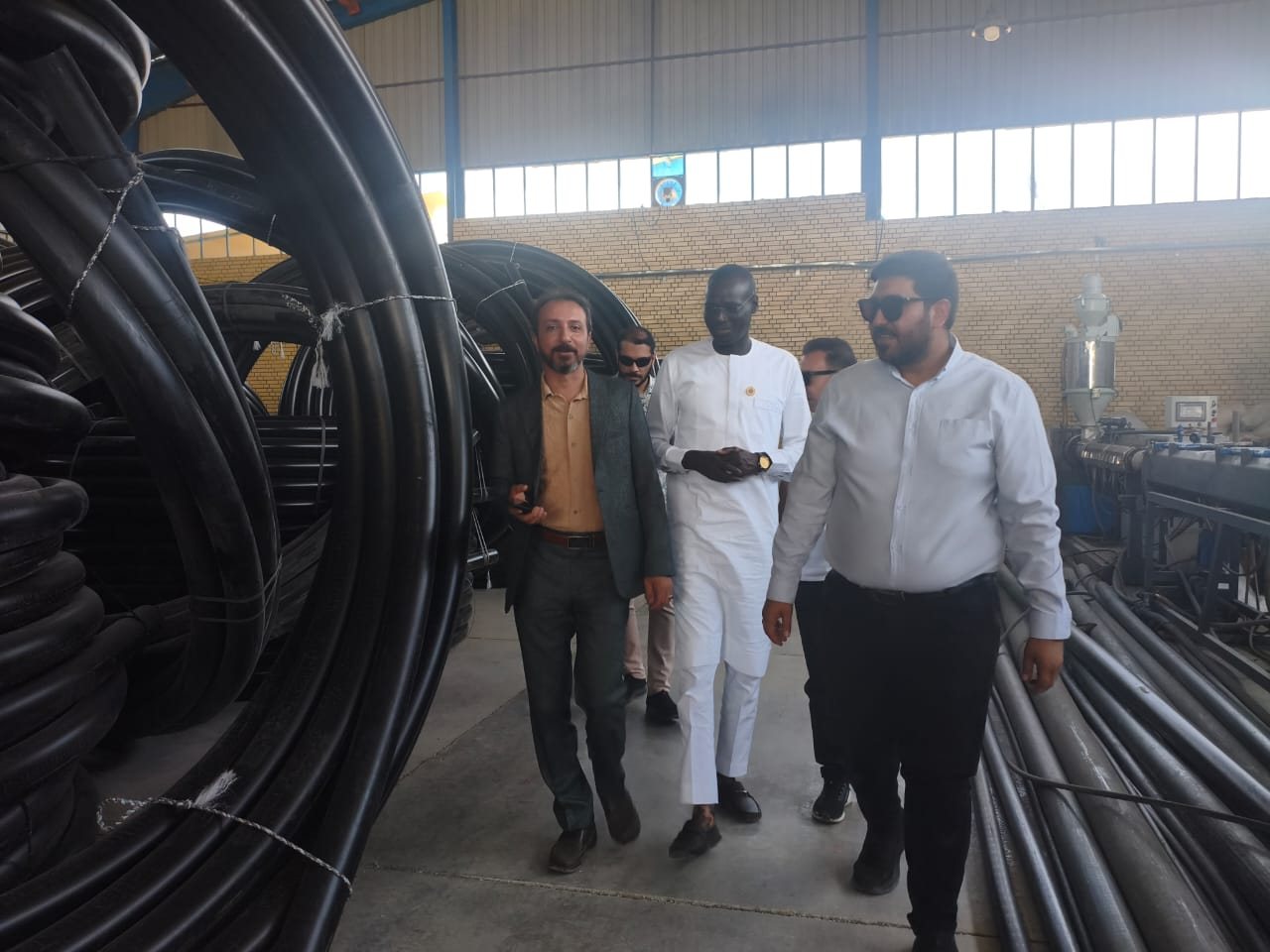 بازدید هیئت سنگالی از یک مجموعه صنعتی در استان فارس